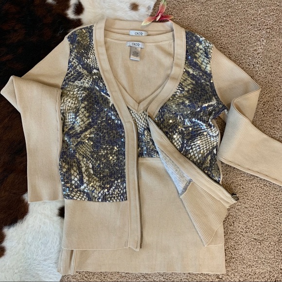 Cache Tops - LIKE NEW-CACHE-Cardigan & Top Set-Sm
